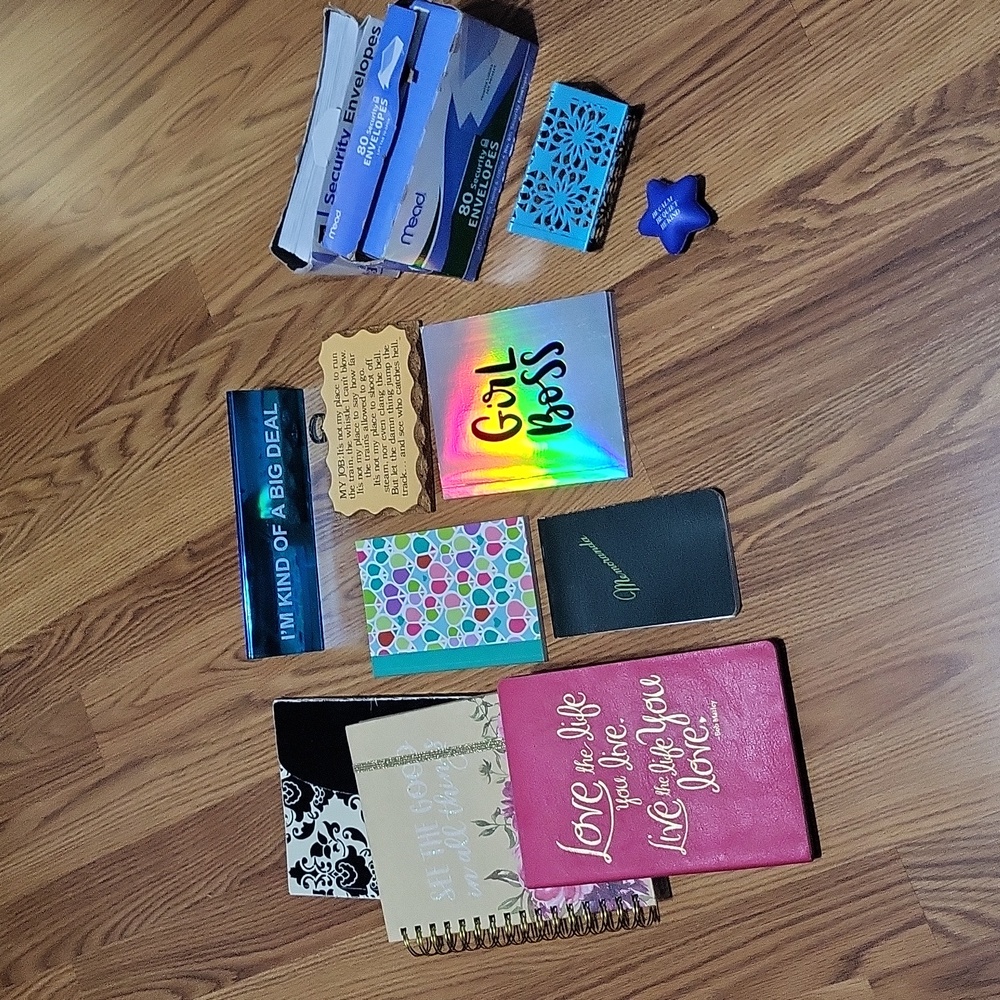 12 pc Large Mega office stationary supplies supply lot set New notebooks decor